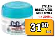 Style N Dredz H/Gel Mould Wax-1x250Ml