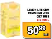 Lemon Lite Crm Vanishing Very Oily Tube-6x50Ml