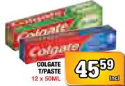 Colgate T/Paste-12x50Ml