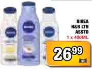 Nivea H&B LTN Asstd-1x400Ml