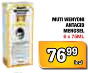Muti Wenyoni Antacid Mengsel-6x75Ml