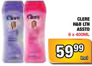 Clere H&B LTN Asstd-6x400Ml