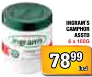 Ingram's Camphor Asstd-6x150G