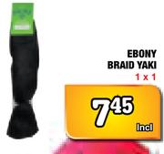 Ebony Braid Yaki-1x1