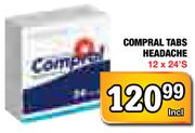 Compral Tabs Headache-12x24's