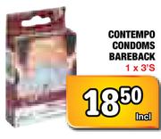 Contempo Condoms Bareback-1x3's