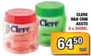 Clere H&B CRM Asstd-6x300Ml