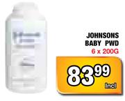 Johnsons Baby PWD-6x200G
