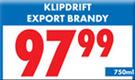 KlipDrift Export Brandy-750Ml