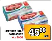 Lifebuoy Soap Bath Asstd-6 x 200g