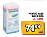 Panado Paed Syrup Reg - 6 x 50ml