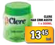 Clere H&B CRM Assorted - 1 x 500ml
