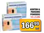 Ashton & Parsons Powders - 12 x 5.2g