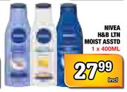 Nivea H/B LTN Moist Assorted - 1 x 400ml