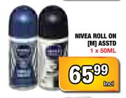 Nivea Roll On (M) Assorted - 1 x 50ml