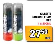 Gillette Shaving Foam Reg-1 x 200ml