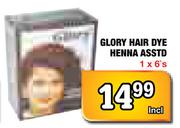 Glory Hair Dye Henna Assorted - 1 x 6's