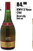 KWV 3 Year Old Brandy-750ml