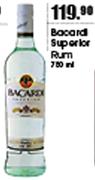Bacardi Superior Rum-750ml