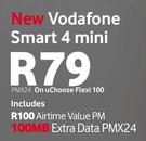 Vodafone Smart 4 Mini-On uChoose Flexi 100