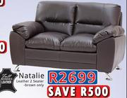 Natalie Leather 2 Seater(Brown Only)