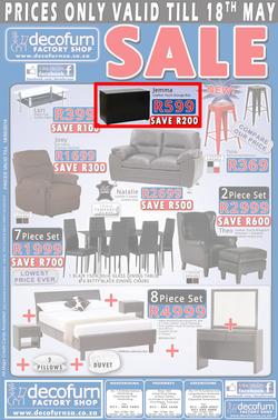 Decofurn Johannesburg : Sale (Valid until 18 May 2014), page 1