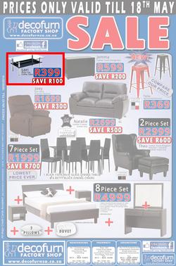 Decofurn Johannesburg : Sale (Valid until 18 May 2014), page 1