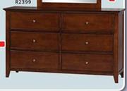 Vicci 6 Door Dresser