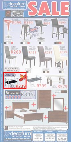 Decofurn Johannesburg : Sale (Valid until 19 May 2014), page 1