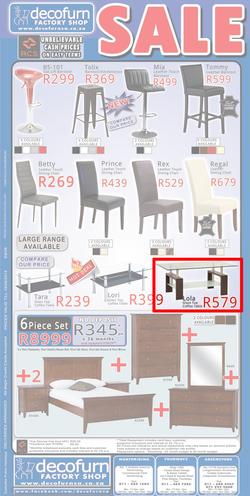 Decofurn Johannesburg : Sale (Valid until 19 May 2014), page 1
