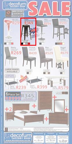 Decofurn Johannesburg : Sale (Valid until 19 May 2014), page 1