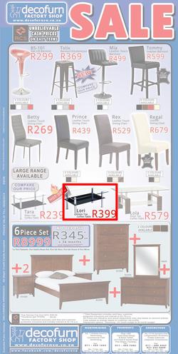 Decofurn Johannesburg : Sale (Valid until 19 May 2014), page 1