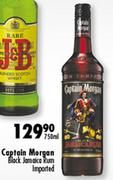 Captain Morgan Black Jamaica Rum Imported-750MlL