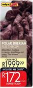 Polar Siberian Fur Throw 210x248cm