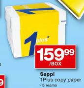 Sappi 1 Plus Copy Paper-5 Reams Each