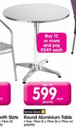 Terrace Leisure Round Aluminium Table-Each
