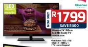 Hisense 24" HD Ready LED TV(LEDN24K300M)