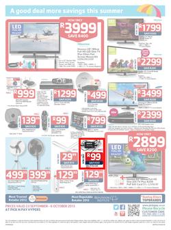 Pick N Pay Hyper : Summer Savings From SA's Favourite Supermarket*(23 Sep - 6 Oct 2013), page 16