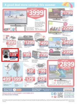 Pick N Pay Hyper : Summer Savings From SA's Favourite Supermarket*(23 Sep - 6 Oct 2013), page 16