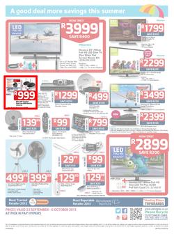 Pick N Pay Hyper : Summer Savings From SA's Favourite Supermarket*(23 Sep - 6 Oct 2013), page 16