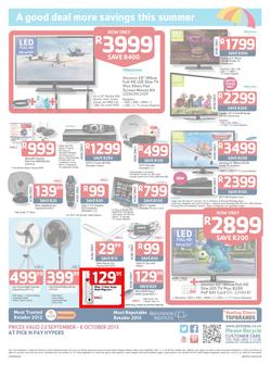 Pick N Pay Hyper : Summer Savings From SA's Favourite Supermarket*(23 Sep - 6 Oct 2013), page 16