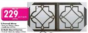 Framed 2 Pack Mirror -390mm x 390mm