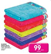 Glodina Kiddies Beach Towel Veloured-70cm x 130cm 