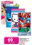 Character Beach Or Hooded Towel-Each