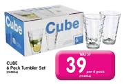 Cube 6 Pack Tumbler Set