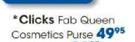 Clicks Fab Queen Cosmetics Purse Each