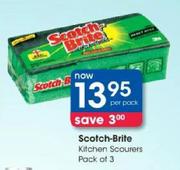 Scotch-Brite Kitchen Scourers Pack Of 3-Per Pack