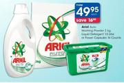 Ariel Auto Washing Powder-2kg, Liquid Detergent-1.5ltr Or Power Capsules 14 Counts Each