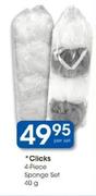Clicks 4-Piece Sponge Set-40g Per Set
