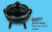 Bush Baby Quarter-Sized Potjie-Each